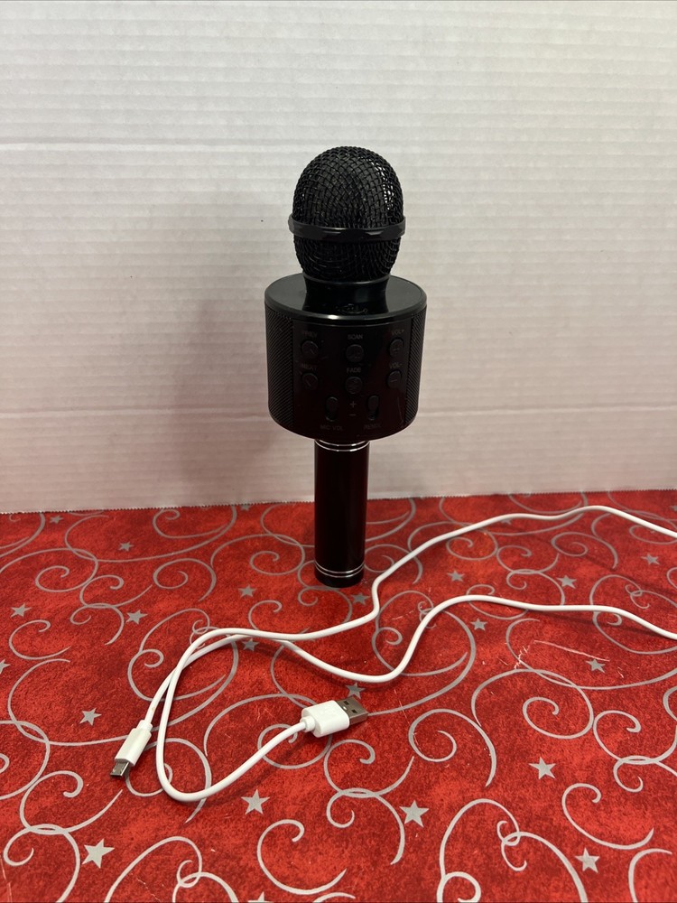 Wireless Bluetooth Karaoke Microphone with Charging Cable
