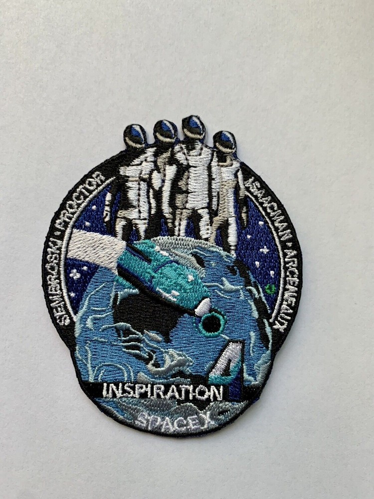 Original CREW DRAGON INSPIRATION 4 Mission Patch 3” Mini Mission Patch