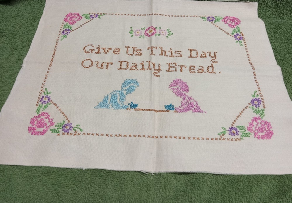 Hand Embroidered Piece Ready For A Frame