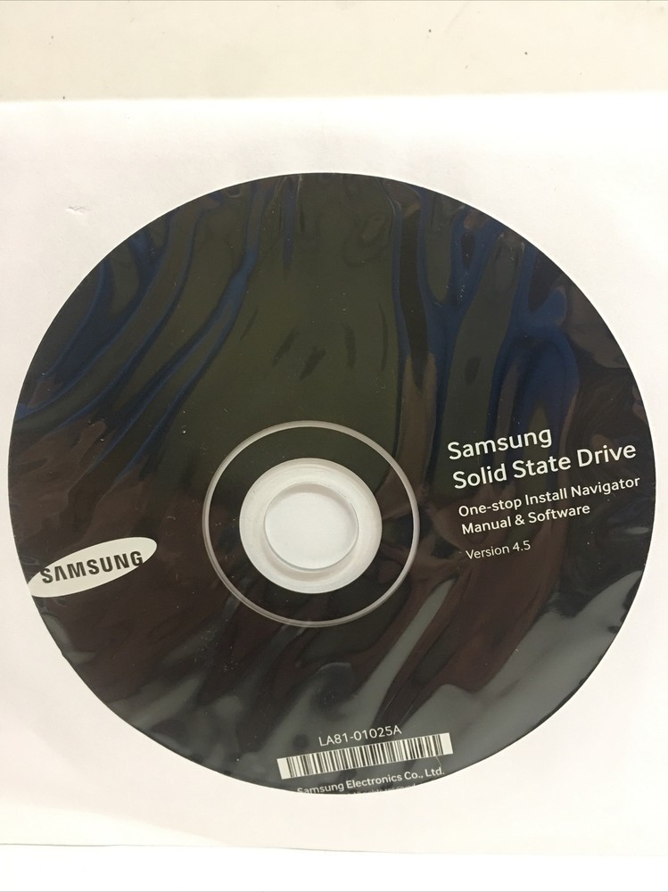 OEM Samsung Solid State Drive Software version 4.5 LA81-01025A SEALED CD DISC