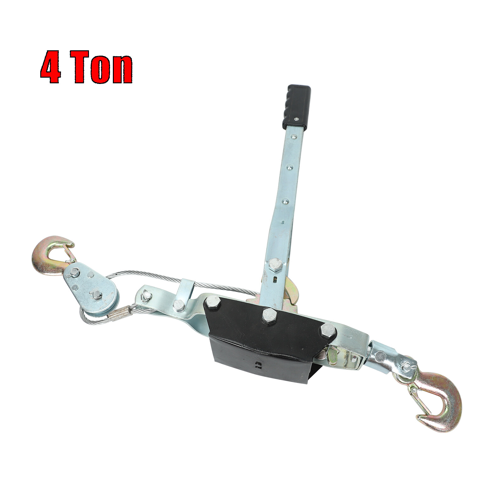 5 Ton Hand Puller Heavy Duty Winch Pull Hoist Come Along Cable 3 Hooks 2 Gear US