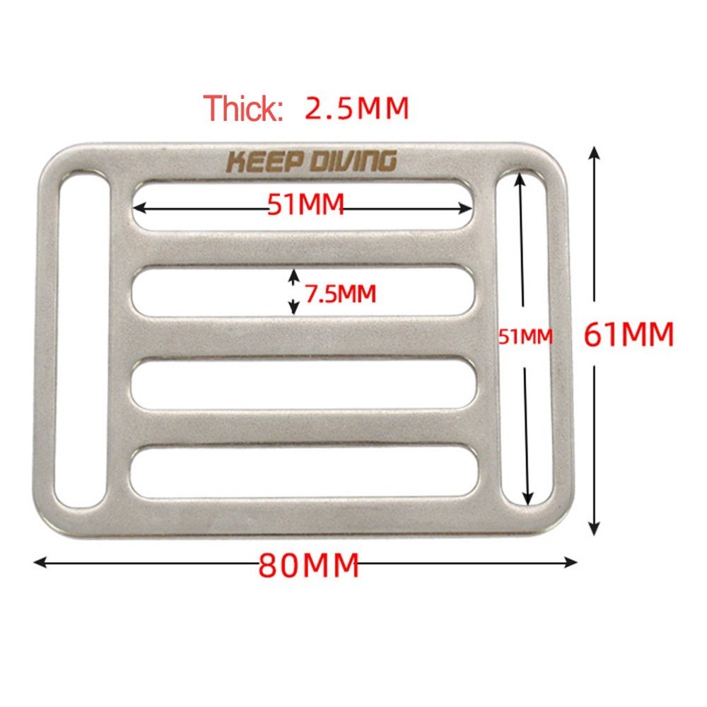 Convenient Sidemount Buckle Webbing Harness Keeper for Diving Applications