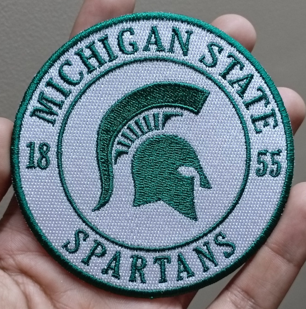 Michigan State Spartans NCAA Team Logo Iron On Patch-Sew Patch-Embroidered Patch