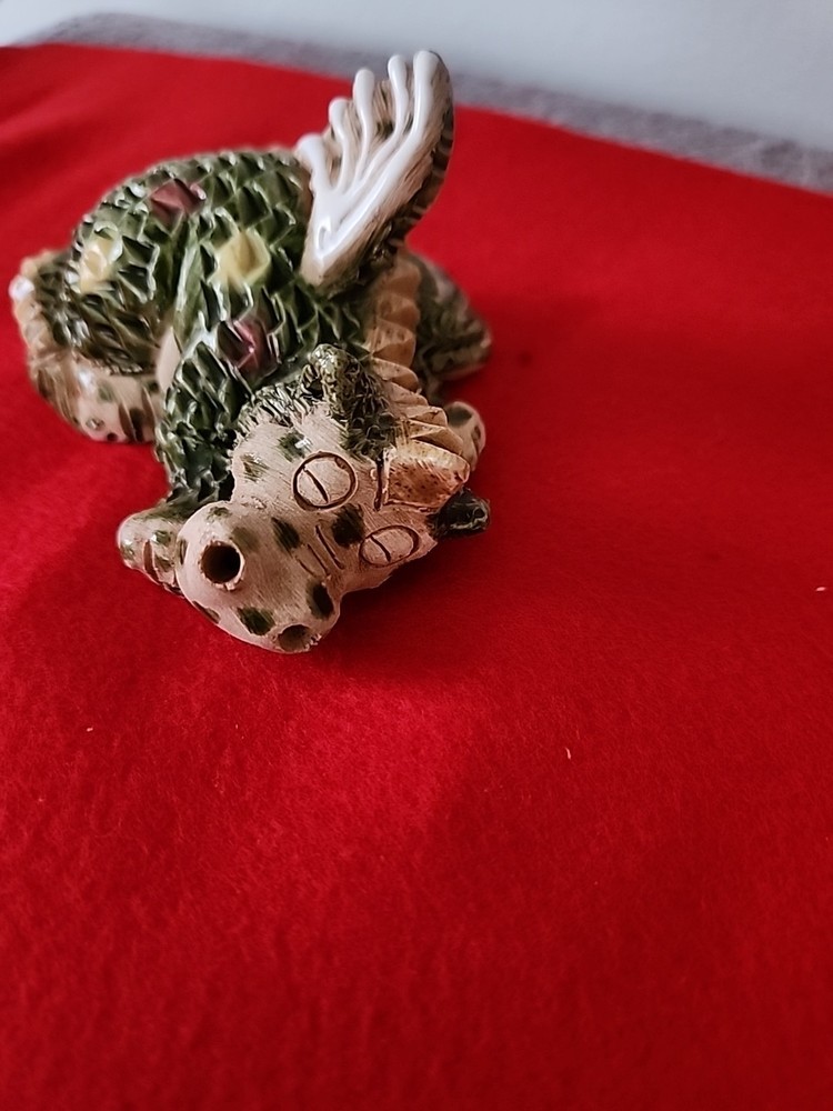 Small Sleeping Dragon Statue Hand Made Signed M. B. C.