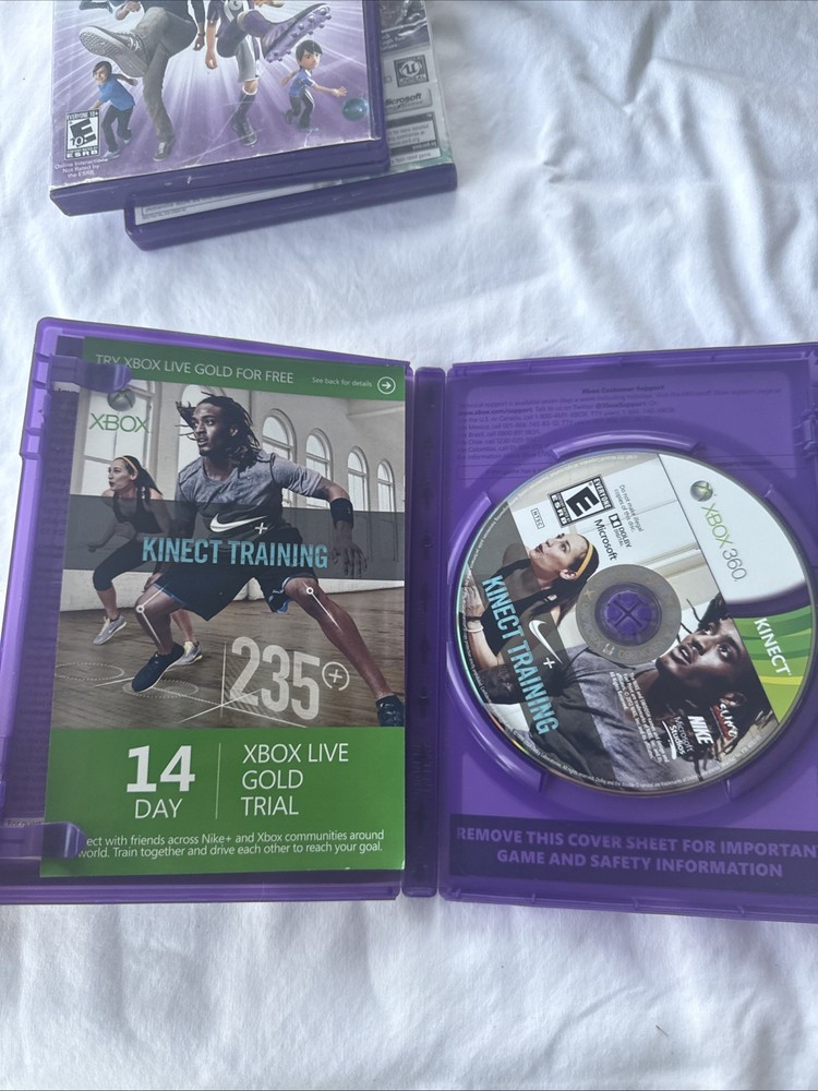 Microsoft Xbox 360 Kinect Connect Motion Sensor Bar W/ 4 Games!