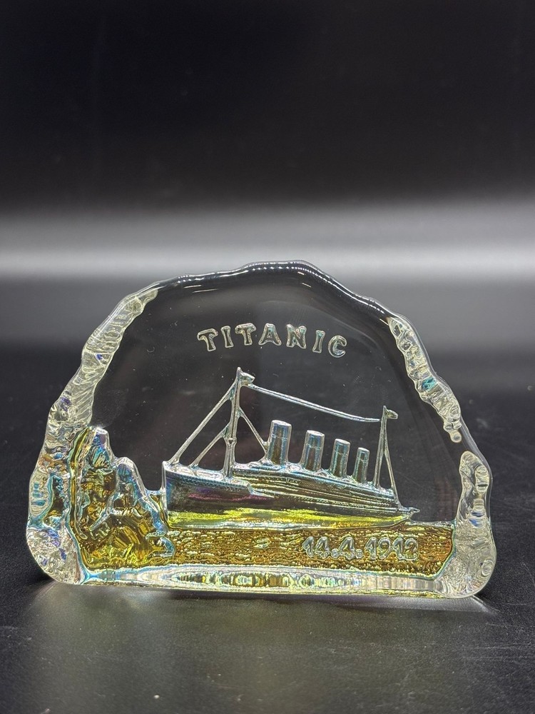 Titanic Glass Souvenir
