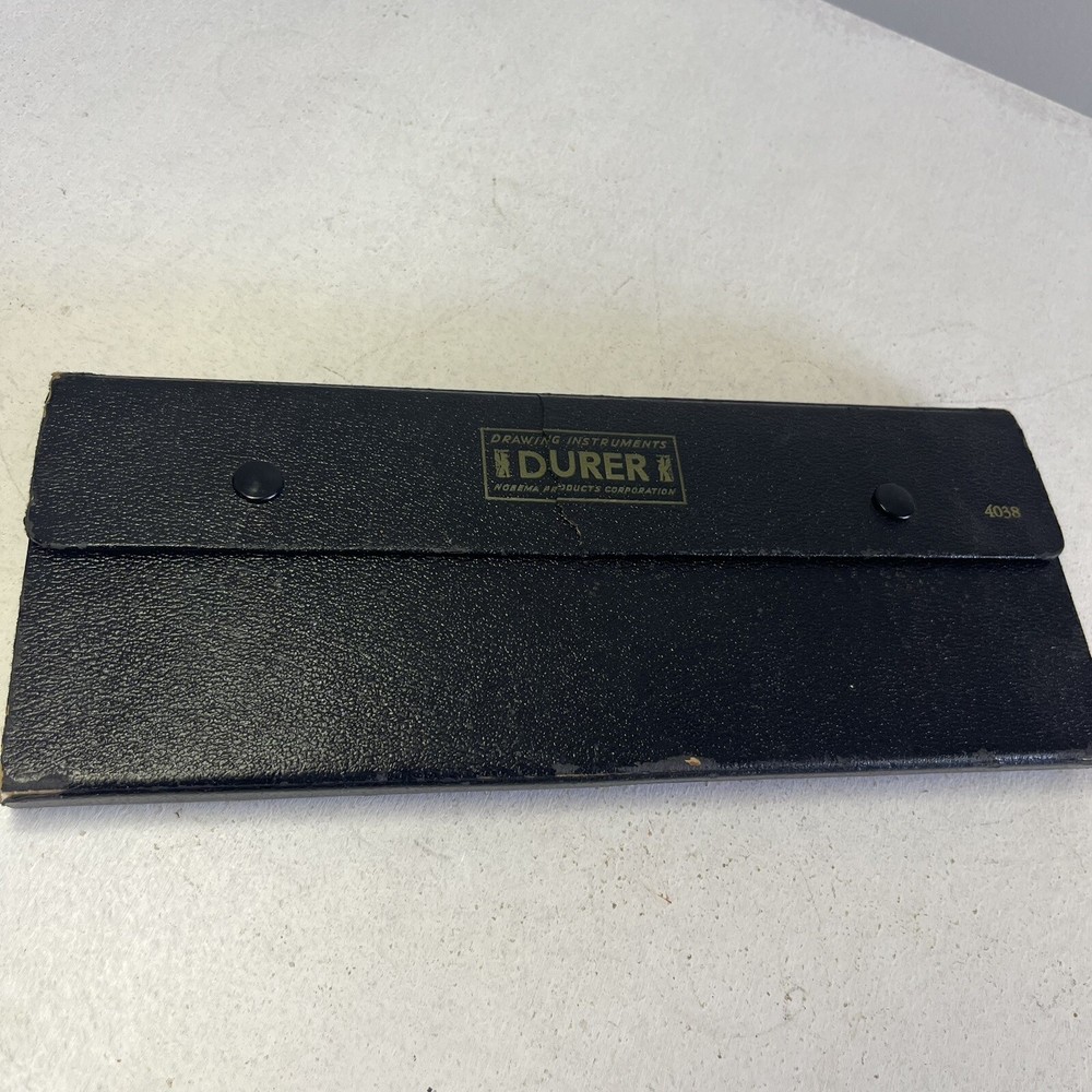 VINTAGE DURER 4038 Drafting Tool Kit With Case.  Damaged Case
