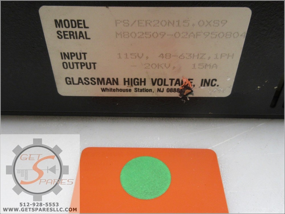 PS-ER20N15 / ELECTRON SUPPRESSION / GLASSMAN HIGH VOLTAGE