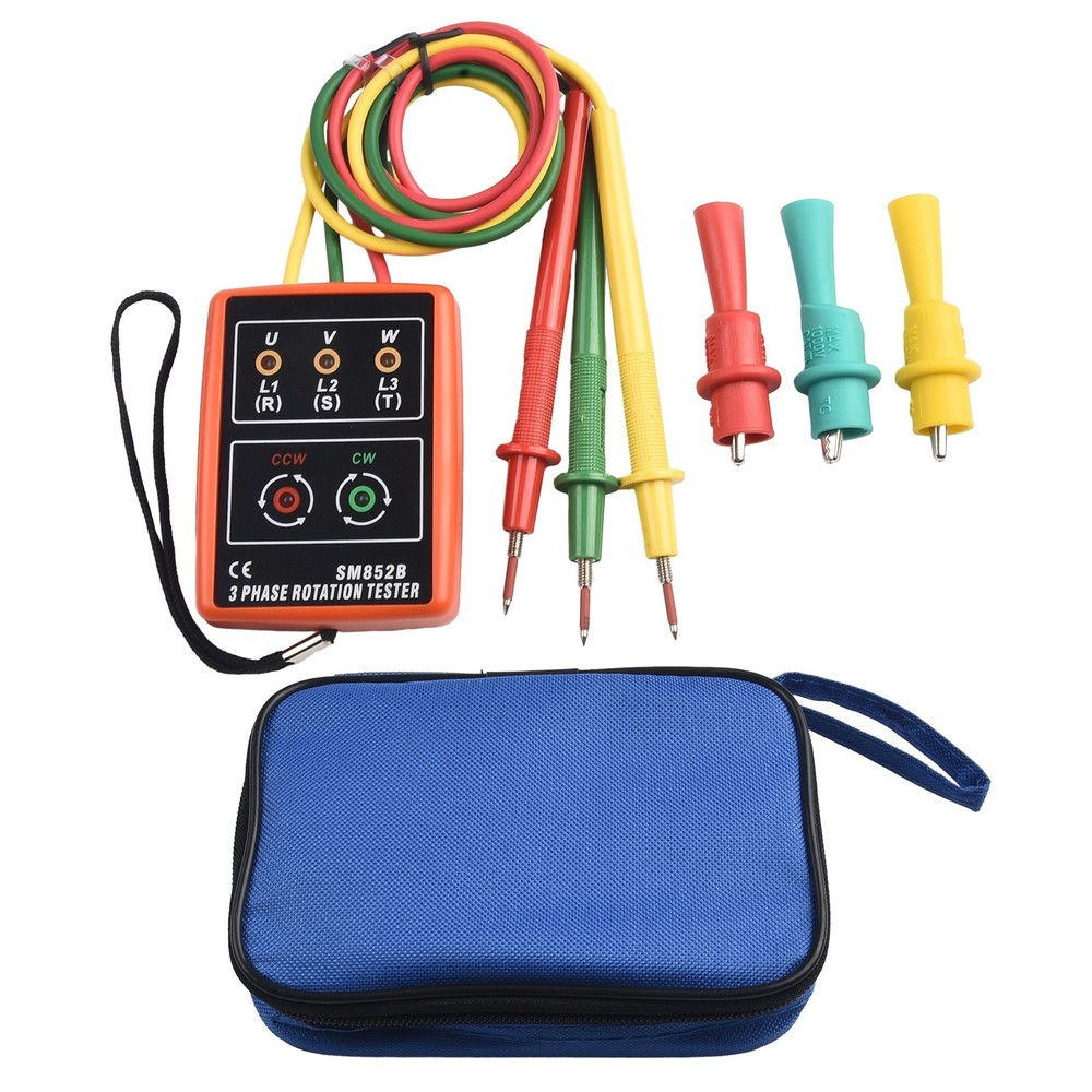 Reliable 3 Phase Sequ ence Tester for Rotation Detection with LED Indicator