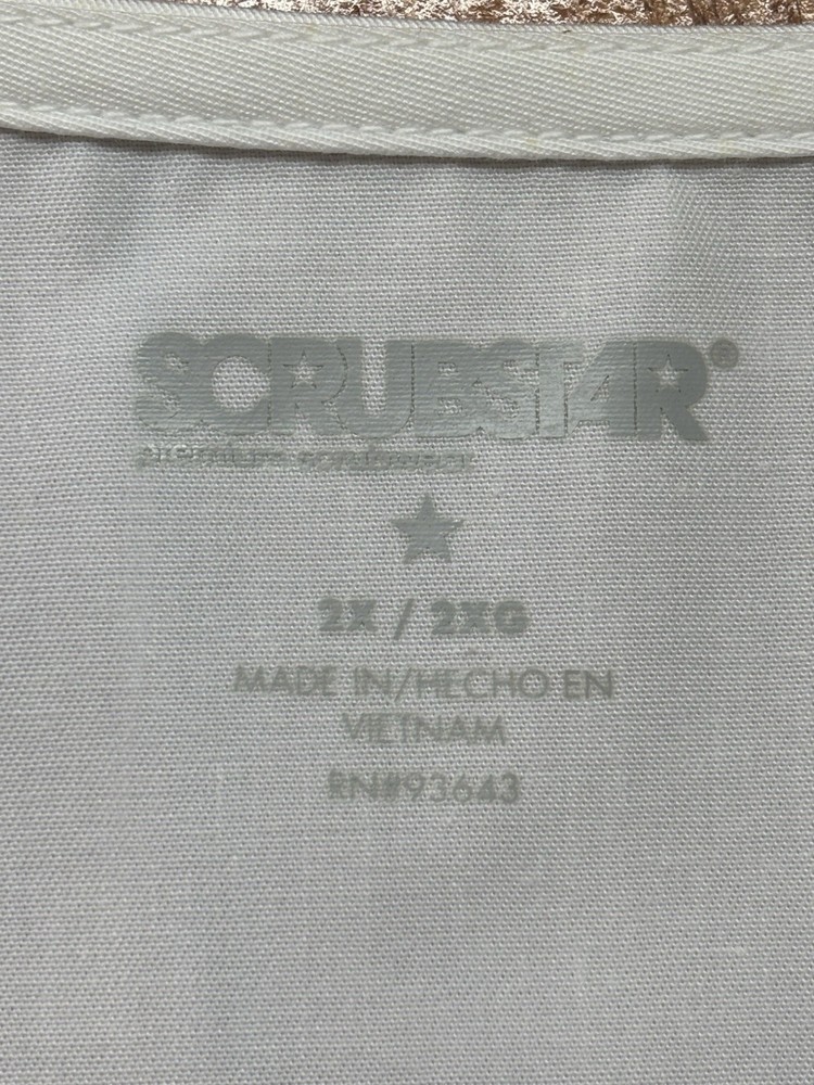 Scrubstar RN93643 White Lab Coat Size 2X Snaps