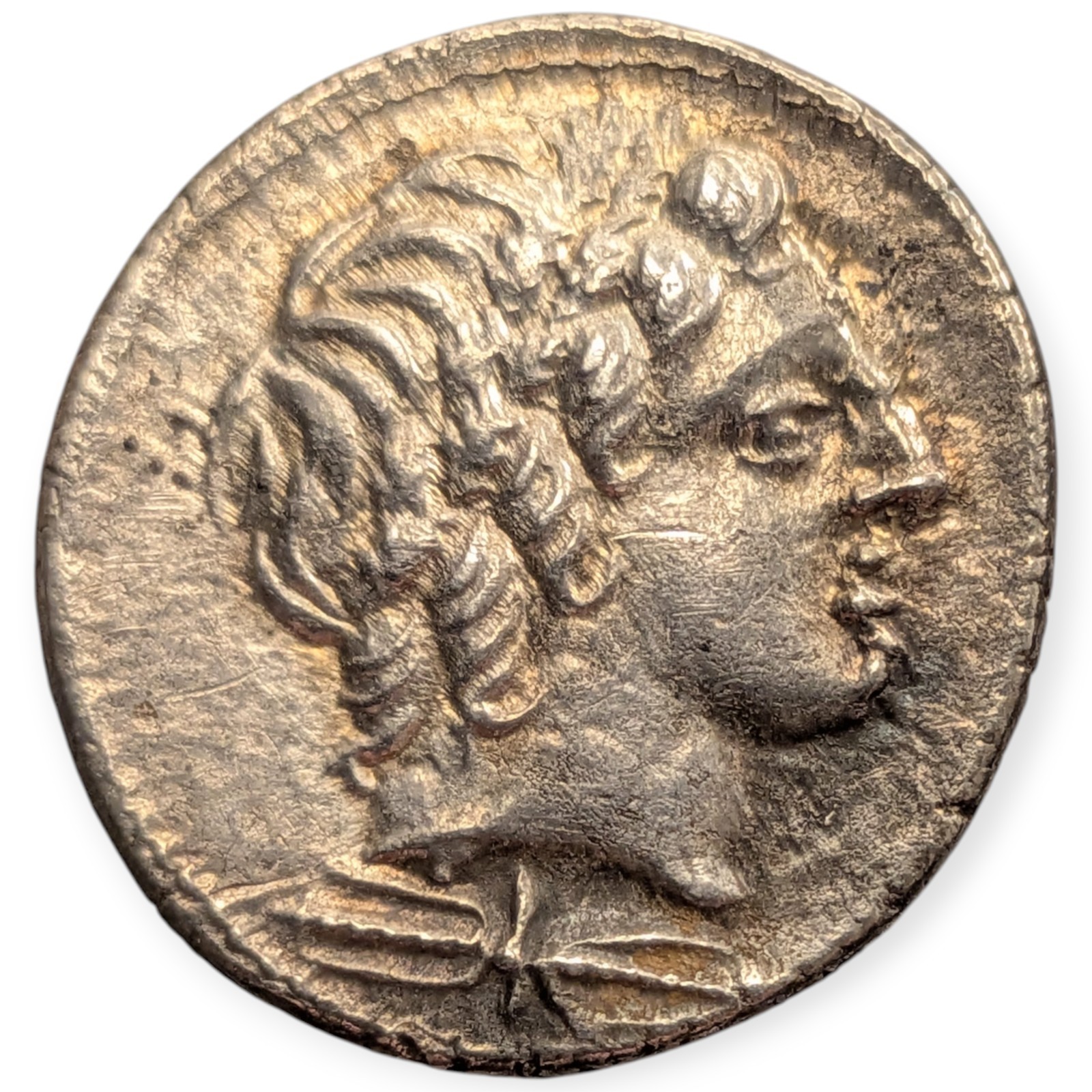 86BC Anonymous Denarius Jupiter in Quadriga Roman Republican Ancient Silver 5B