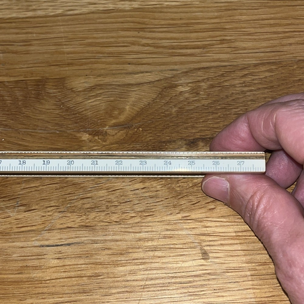 Vintage Sun Hemmi Bamboo Engineering Slide Rule System mid section removes