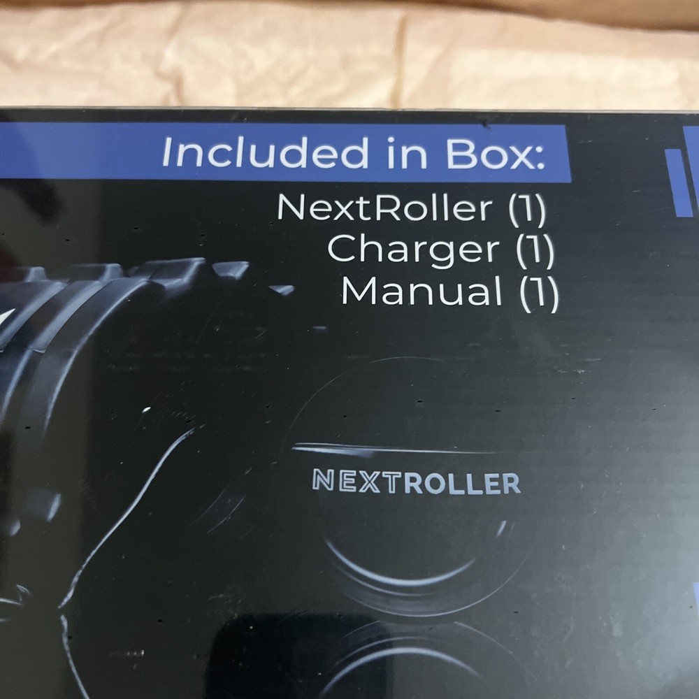 Nextrino NextRoller 3-Speed Variable Vibration Intensity Massage Foam Roller NIB