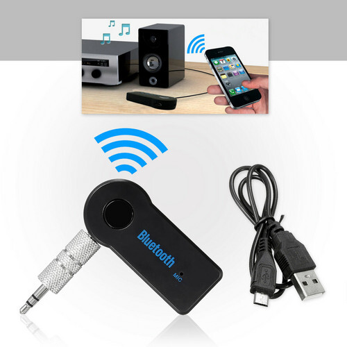4.0 Bluetooth Wireless Receiver 3.5mm Car Music Receiver Converter & USB Cable