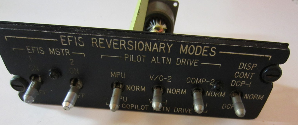 EFIS REVISIONARY MODES CONTROL PANEL WITH SWITCHES