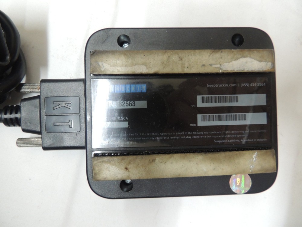 KEEP TRUCKIN KT ELD LBB-3.5CA ELECTRONIC LOGGING DEVICE .. UNIT & Cable #1