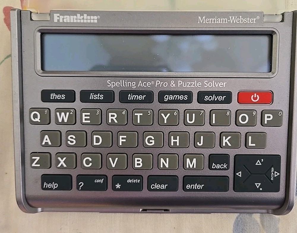 Franklin Meeiam -Webster  Spelling Ace Pro&puzzle Solver