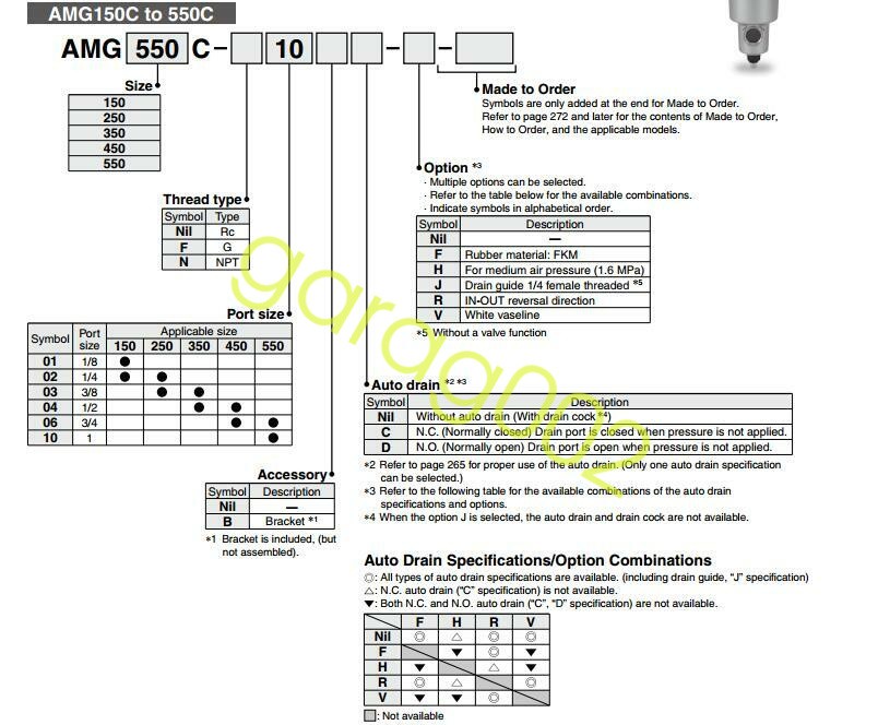 SMC AFF8C-03 Main Line Filter Solid/Oil Separation New 1PC