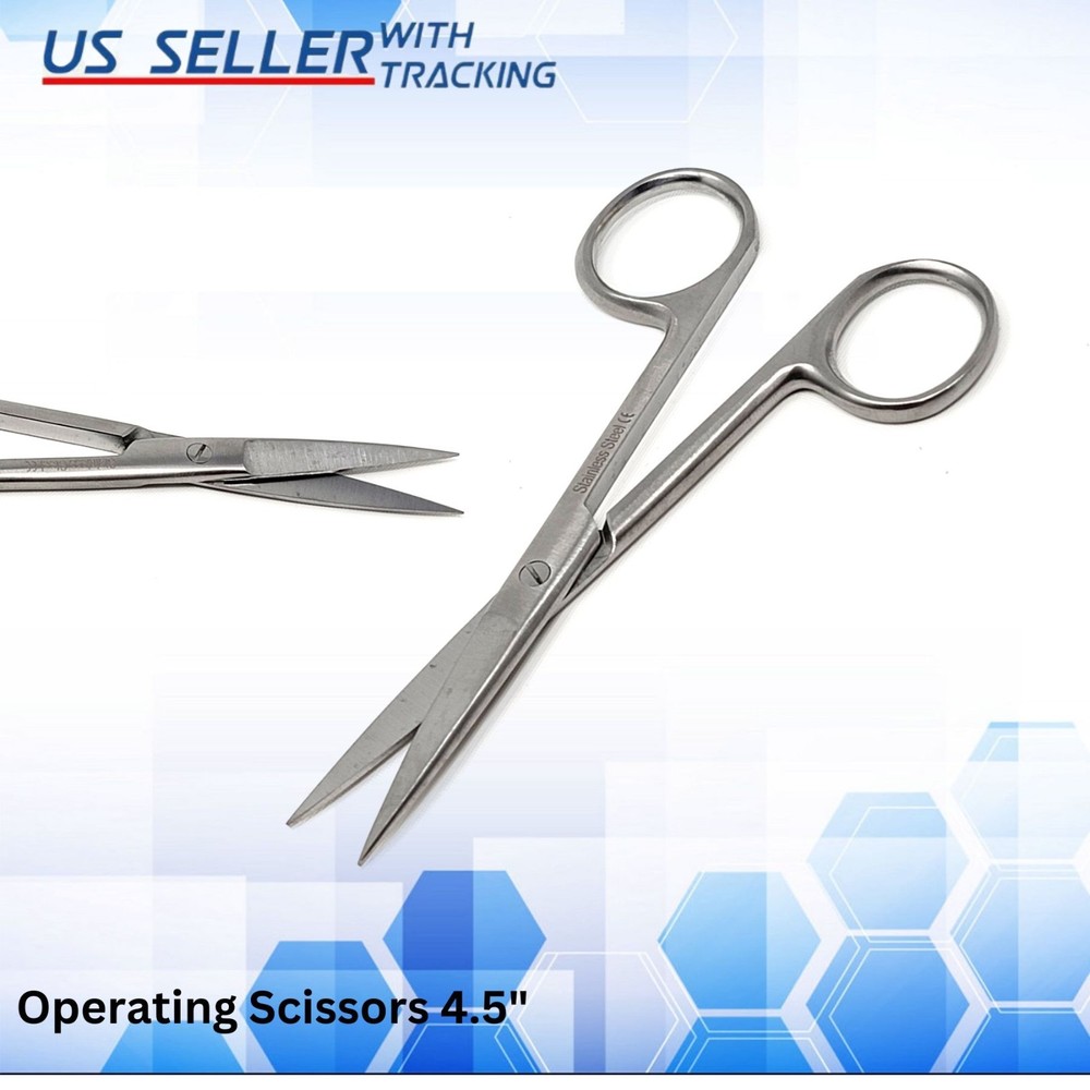 Surgical Operating Dissecting Scissors Standard 4.5" Straight Sharp/Sharp Tools