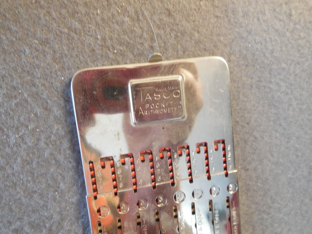 DD3 Tasco Arithmometer Early Hand Held Adding Machine, No Stylus.