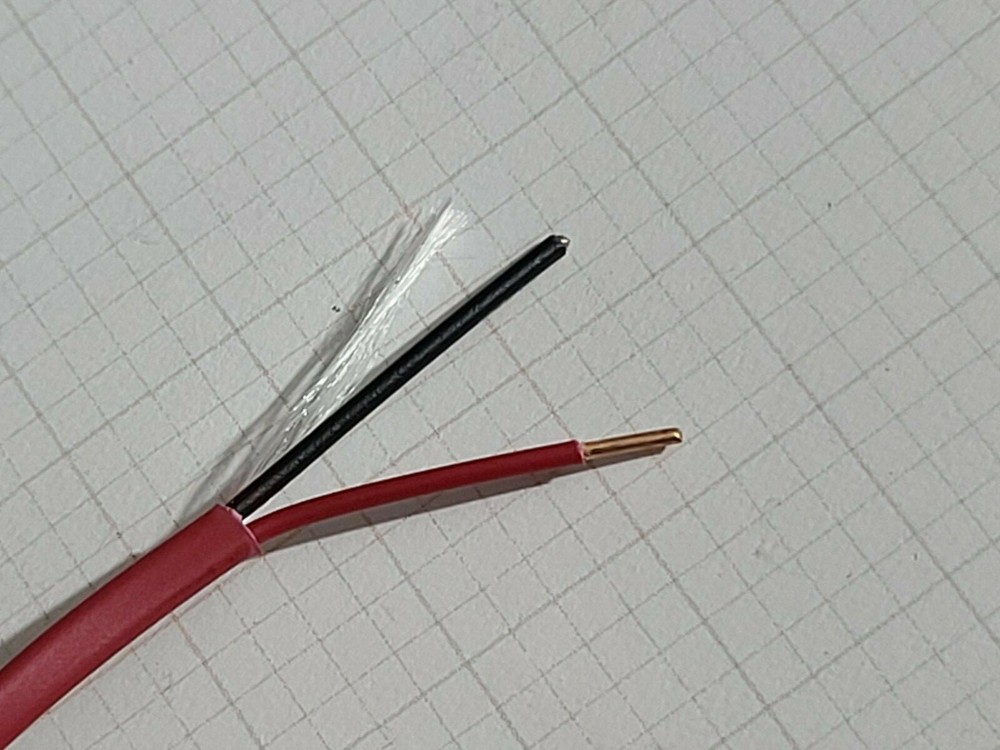 Carol E3502S 18/2C Solid Plenum Fire Alarm Wire Cable FPLP Red /100ft