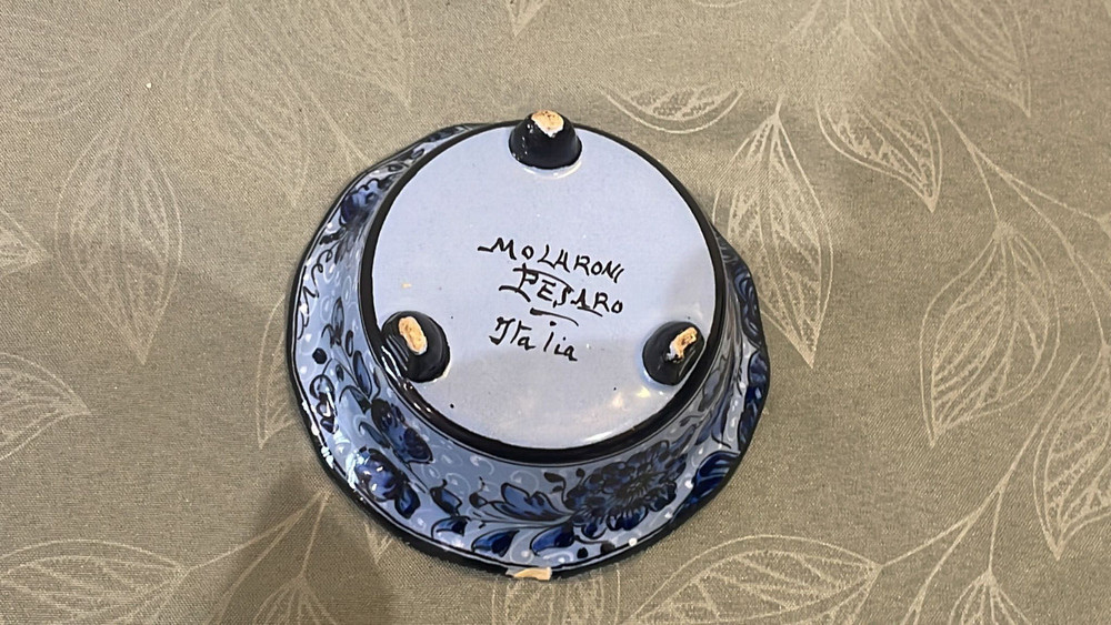 Vintage Ceramic Bowl Molaroni Pesaro