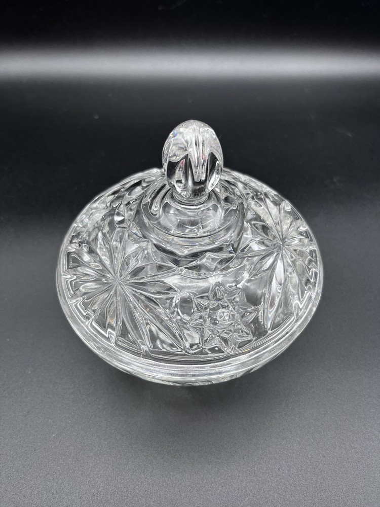 Anchor Hocking EAPG Cut Glass Small Candy Dish