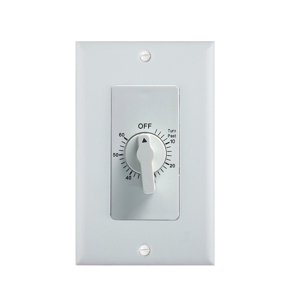 BN-LINK Heavy Duty 60-Minute In-Wall Spring Loaded Countdown Timer, Mechanical