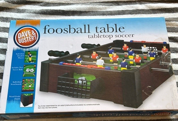 Dave & Buster Fooball table Tabletop soccer. New