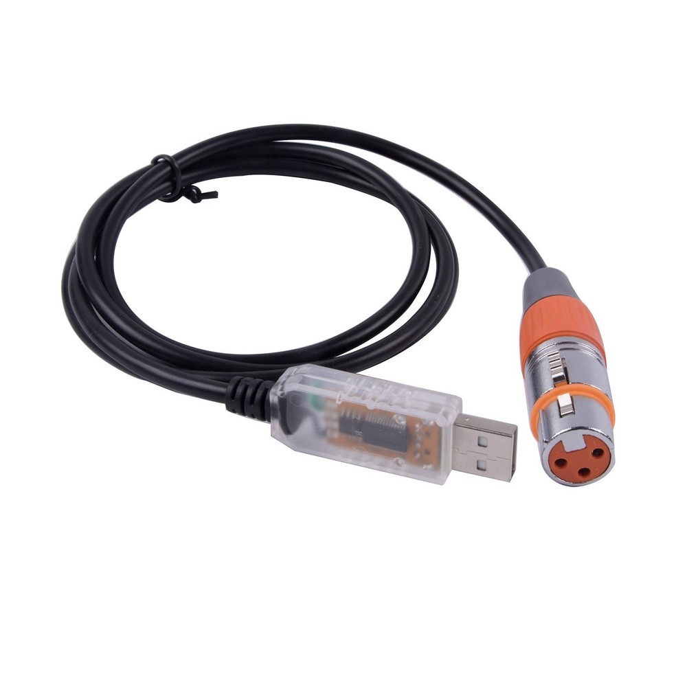 USB to DMX Interface Adapter LED DMX512 Studio Computer PC Stag... FAST USA SHIP