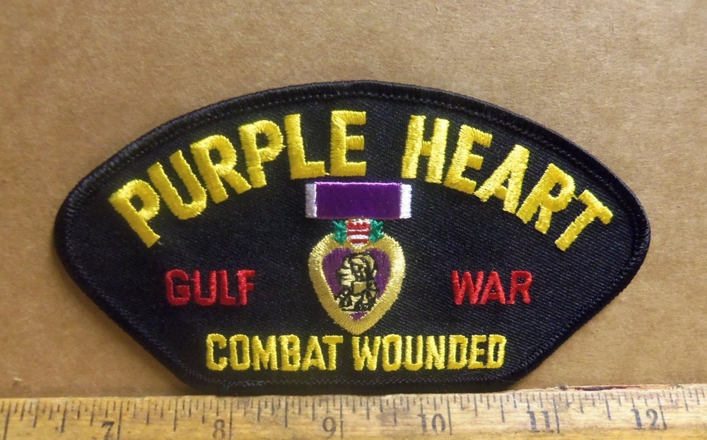 Purple Heart - Gulf War - Combat Wounded Embroidered Patch
