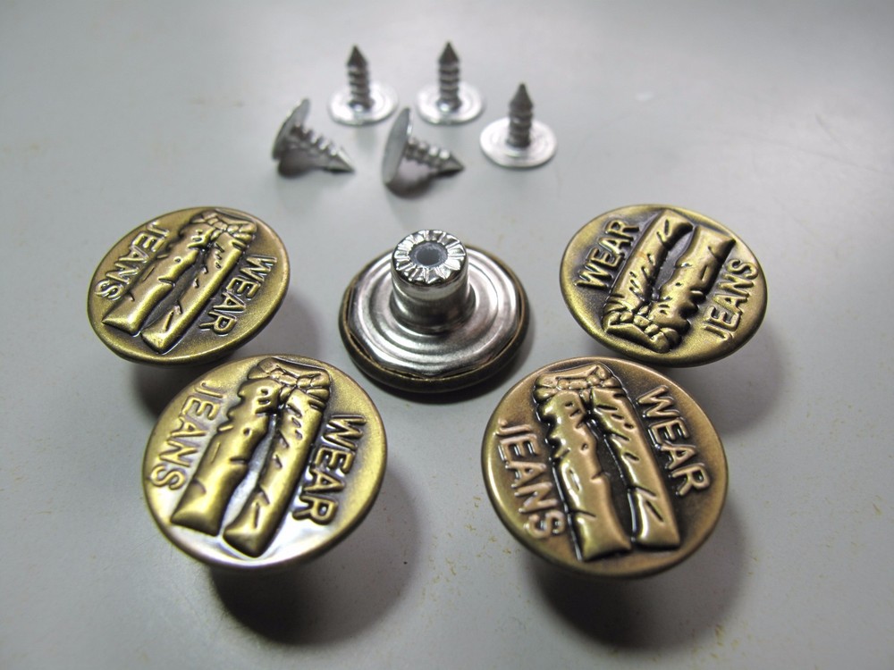 Jeans Buttons 17mm brass jeans button