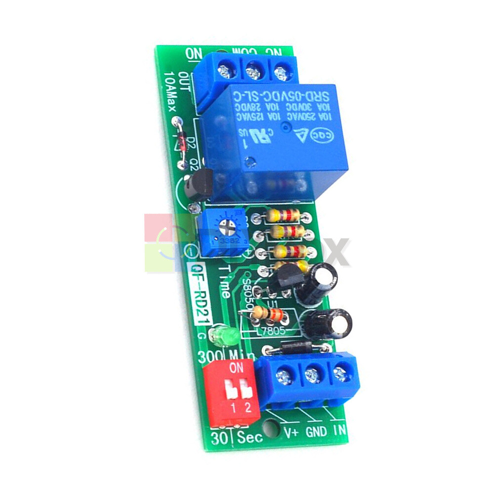 DC 5V 12V 24V Adjustable Time Delay Timing Timer Relay Switch Turn ON/OFF Module