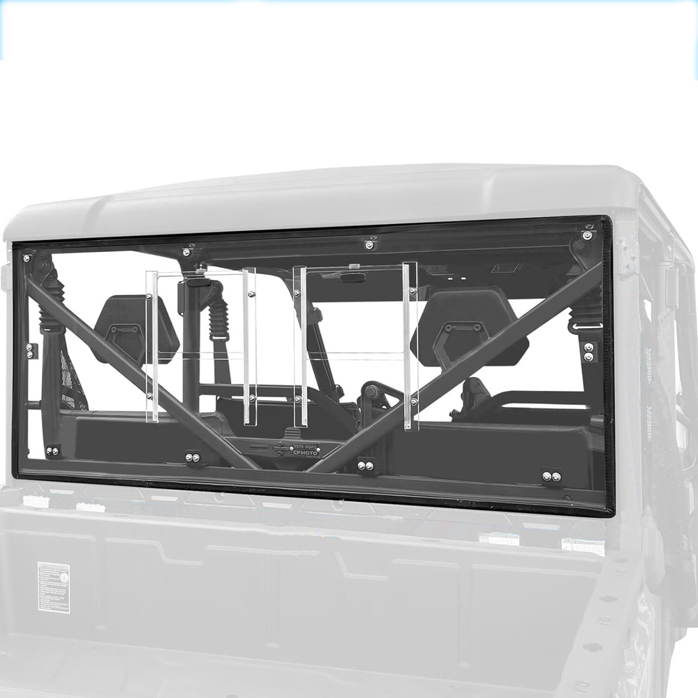 Vented Rear Panel Windshield For CFMOTO UFORCE 1000/XL 2019-2025 Back Window US