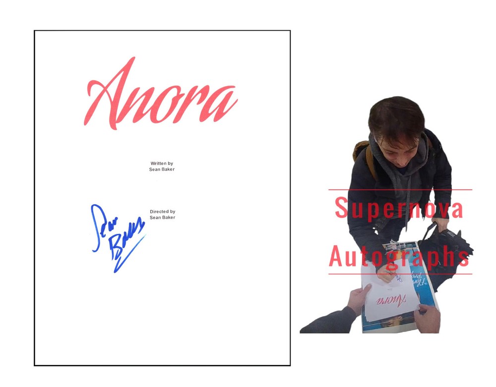 Sean Baker Signed Autographed Anora Script with Exact Photo Proof
