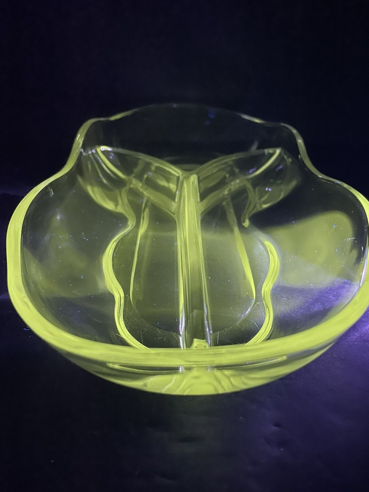 3 Compartment Glass Serving Tray