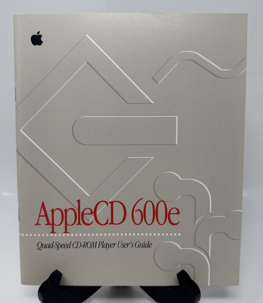 AppleCD 600e Quad-Speed CD-ROM Player 1995 User's Guide Manual 030-7197-A .