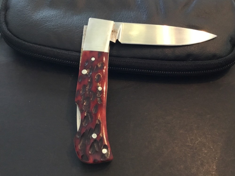 Custom Frank Centofante Bone #060 Lockback like Slipjoint Folder Folding Knife