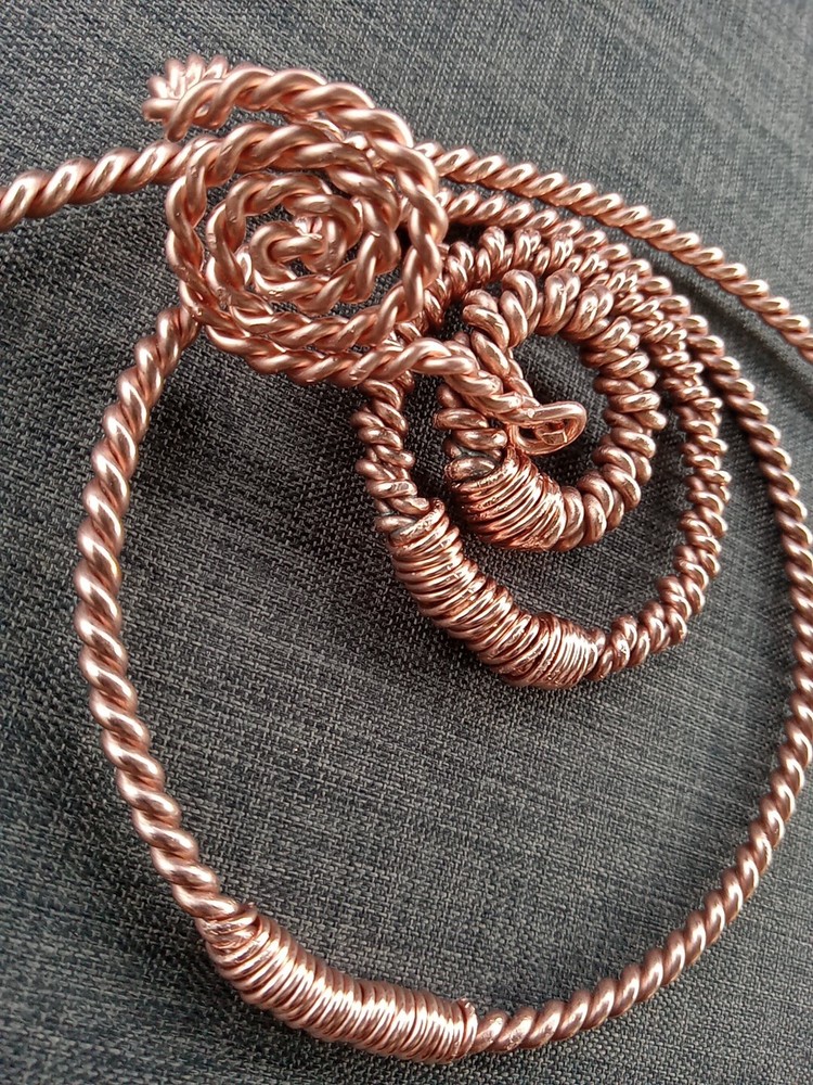 Tensor Ring Set. 5 Piece, 12ga/10ga 100% Copper. Handmade
