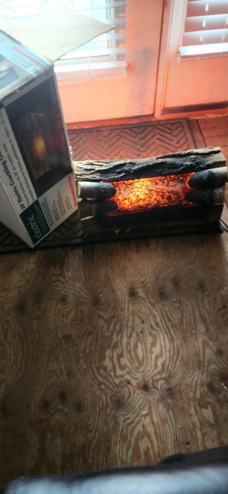electric 20" crackling oak log set