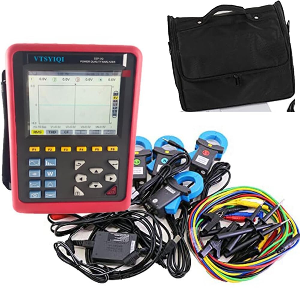 3-Phase Power Quality Analyzer with Transient Record Group 150 Groups 1.0A~1000A