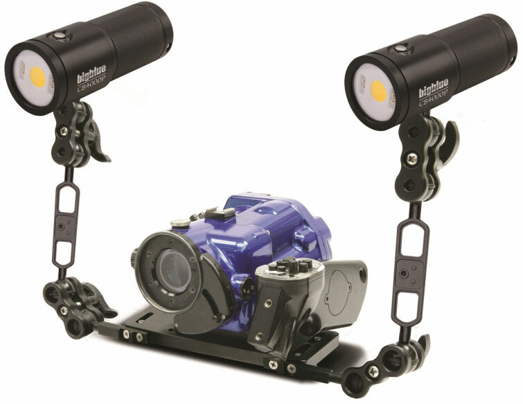 BigBlue CB4000PBRCP Wide Warm White Video/Dive Light w/Red Mode & Remote Control