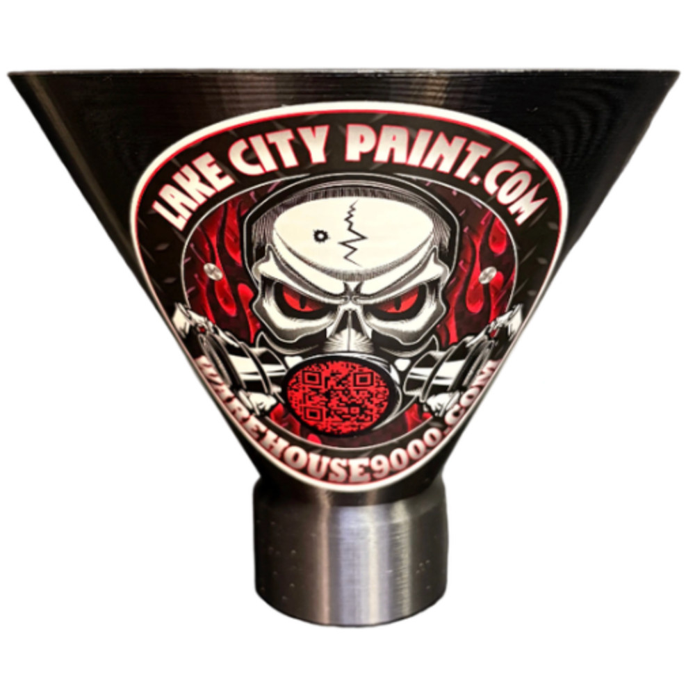 Industrial Threaded Undercoating Funnel and Quart Bottle
