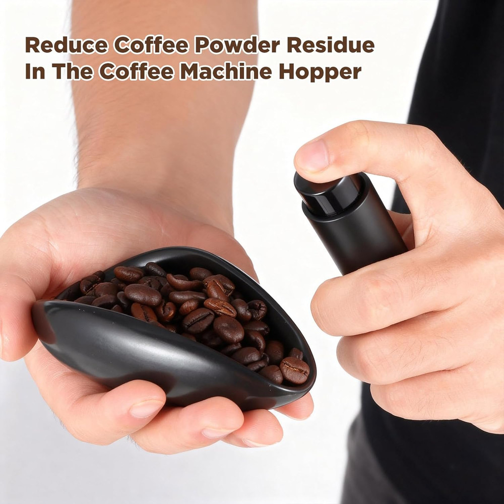 Ceramic Coffee Bean Dosing Cup + Sprayer Gift Set, Spoon Rest, Mini Coffee Spoon