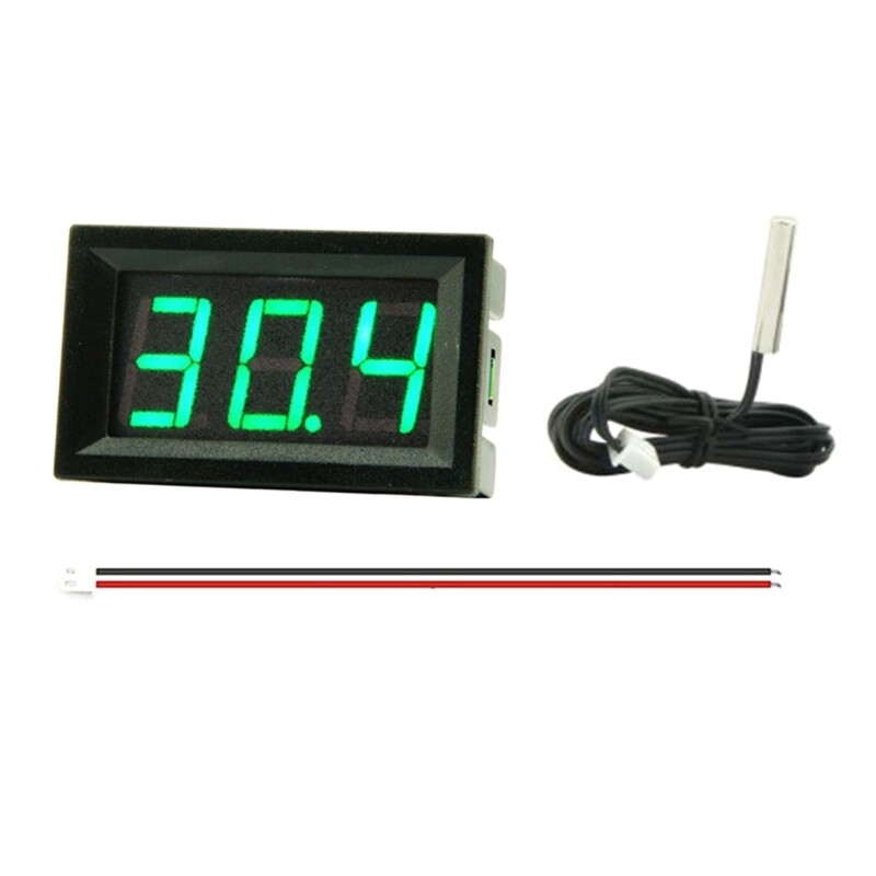 Digital Display Thermometer Temperature Probe Detector Gauge Fish for Tan
