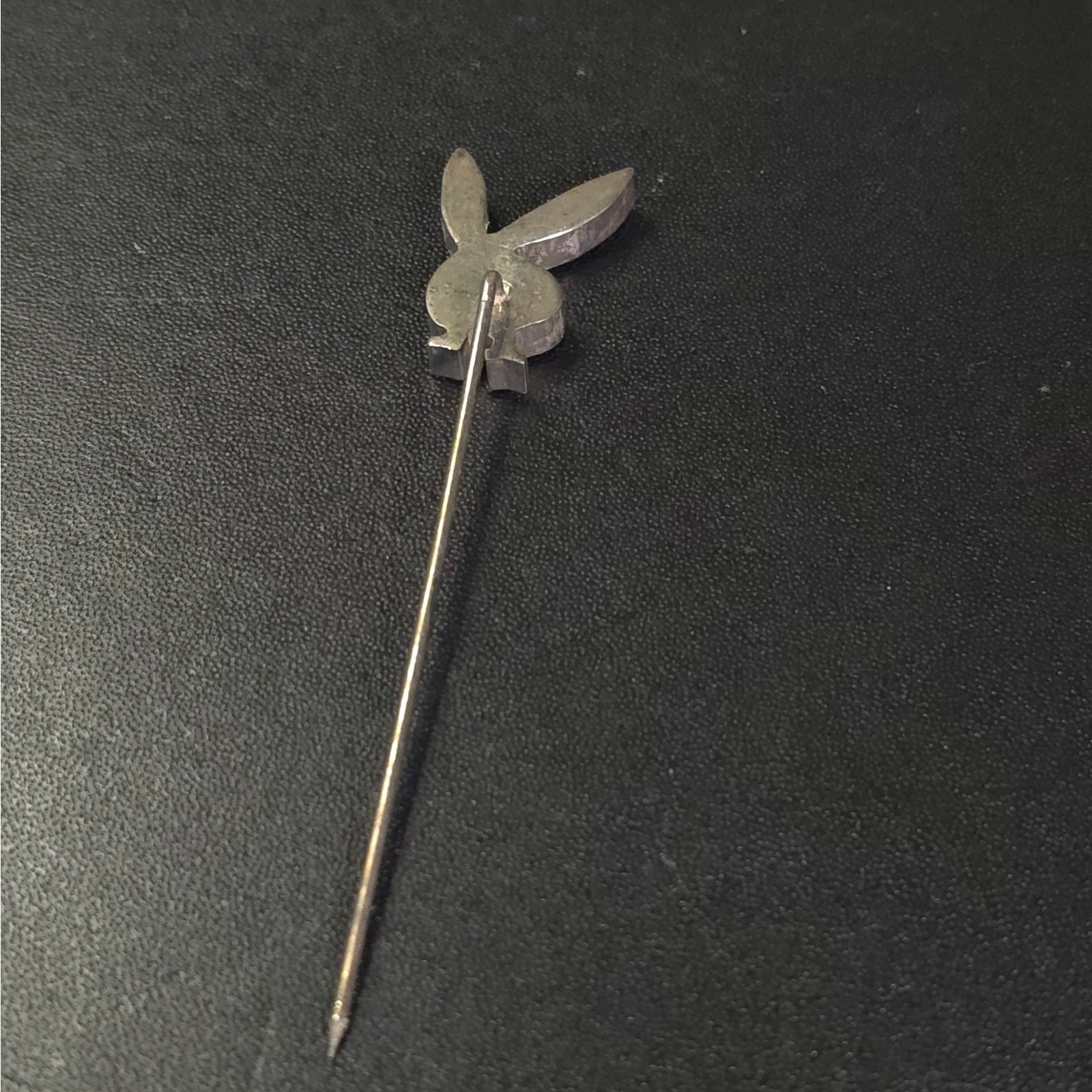 Vintage Unsigned Sliver Plate PlayBoy Bunny Straight Pin