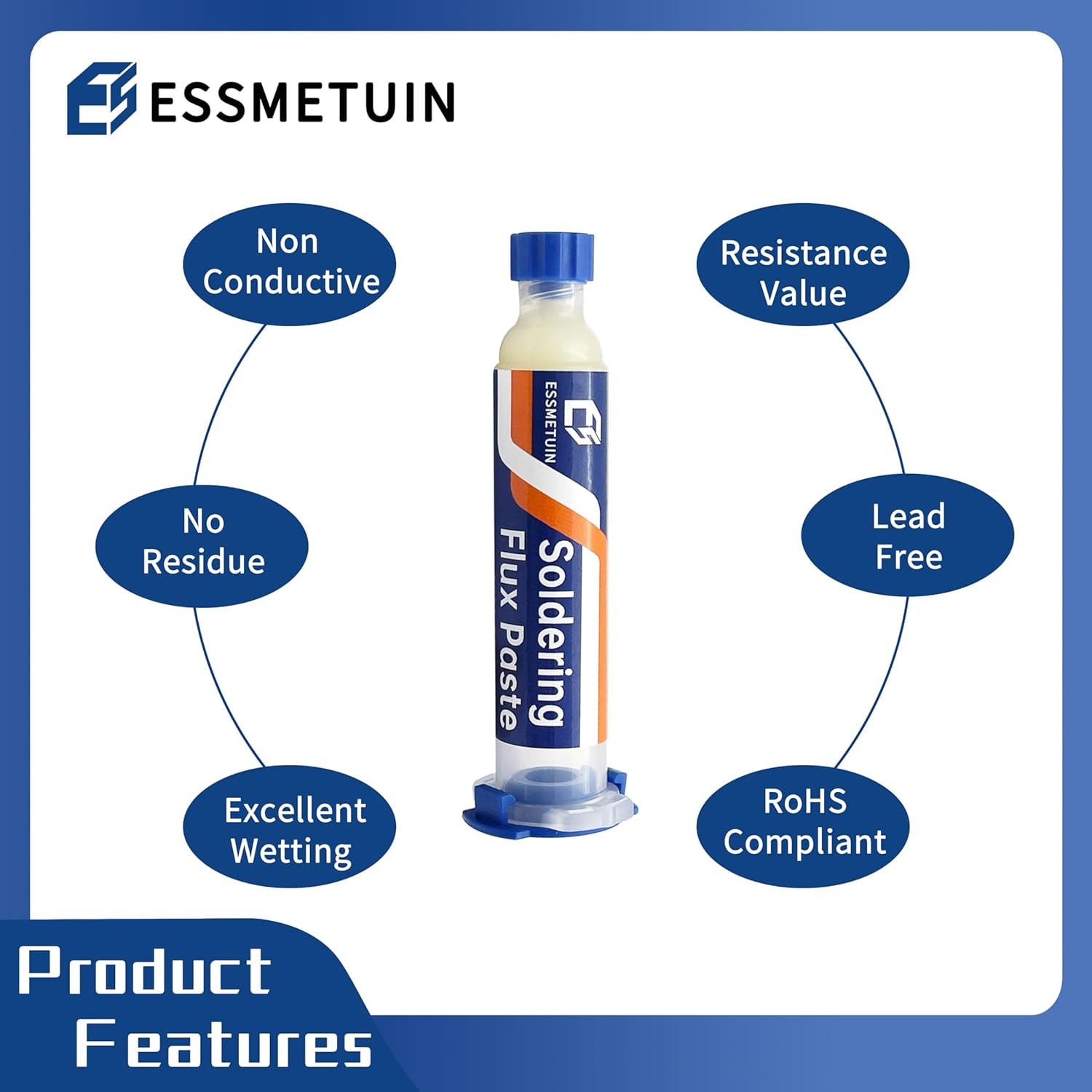 Solder Wick and Soldering flux for Electronics Repair, No Clean Flux, Solder...