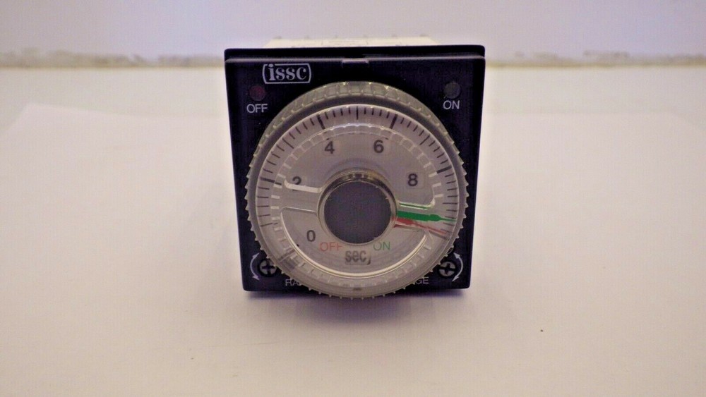 ISSC 1068-1P9B-2-2 TIMER INDUSTRIAL SOLID STATE REPEAT CYCLE 120-240VAC NIB