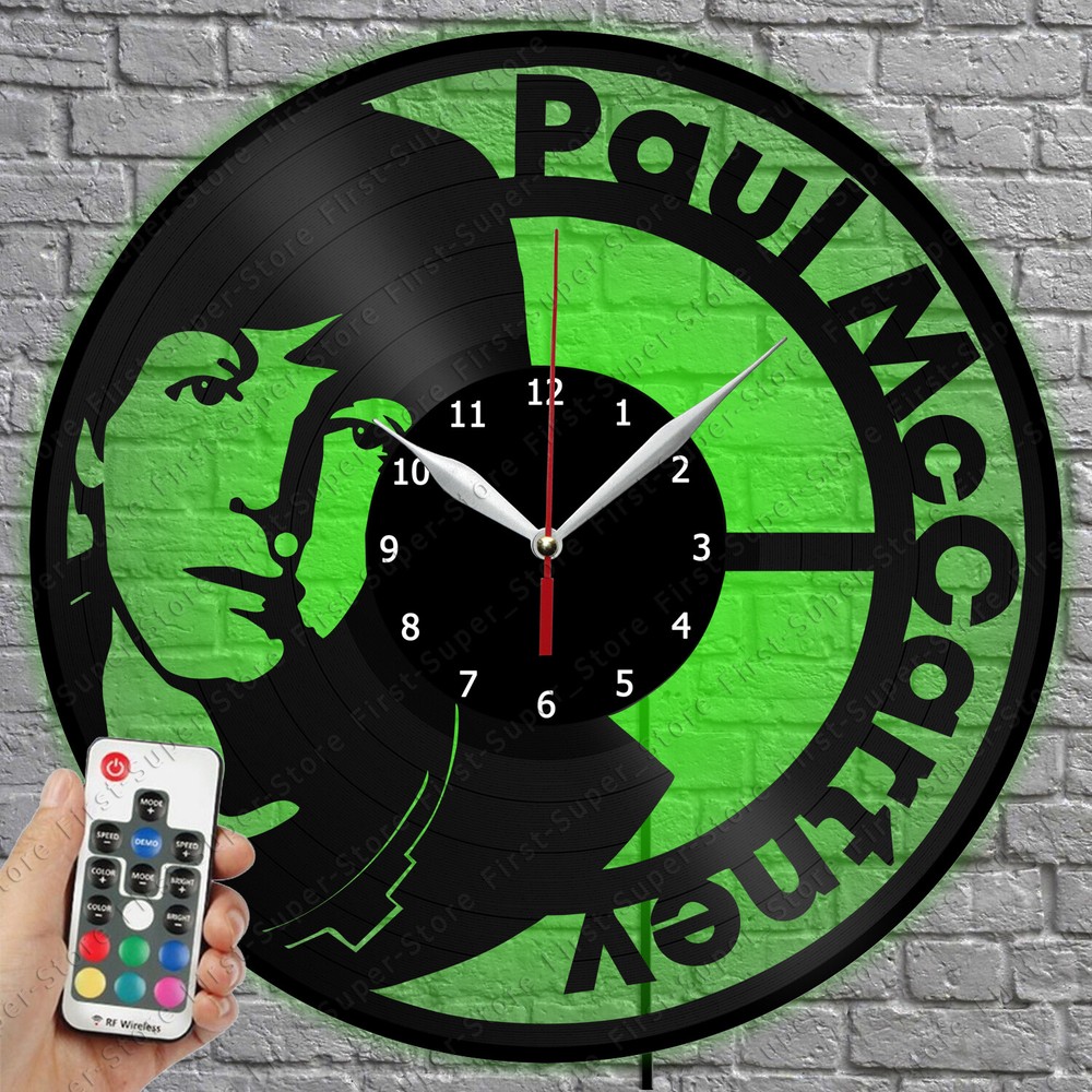 LED Clock Paul McCartney Vinyl Record Wall Clock Led Light Wall Clock 4769