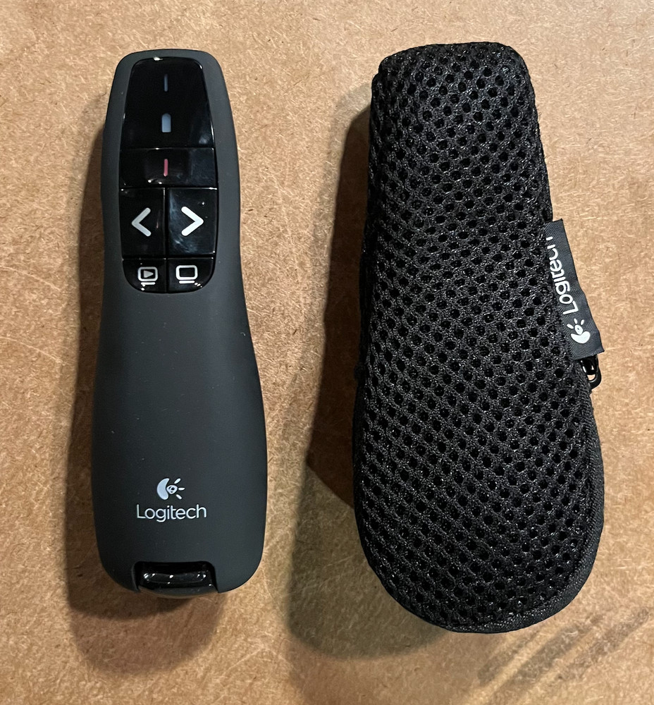 Logitech Wireless Presenter R400, Wireless Remote Clicker with Laser Pointer